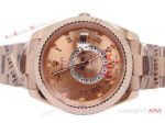 Replica Rose Gold Rolex Sky-Dweller Watch Working Time Zone_th.jpg